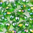 YHBZRET Waterdrop Pendant Austrian crystal beads 8*13mm 30pcs Teardrop glass loose bead for jewelry making bracelet Earrings DIY