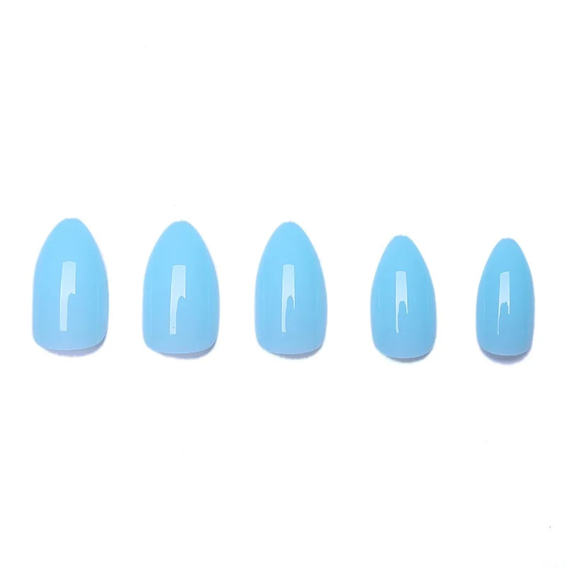 Fake Nails 100PCS Claw Shape Full Cover Wearable DisassemblyGlossy Pure White Red Orange Natural False Nails Tips