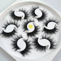 QSTY 7pairs 15-25mm 3D Mink Lashes Natural Long False Eyelashes Dramatic Volume Fake eye Lash Makeup for eyelashe extension