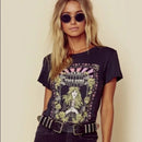 Super Chic  Follow The Sun Tee Black Boho T Shirt O-neck Spring Summer New Tops Women Short Sleeve Chic Women T-shirts