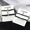 Fashion 2pcs/Set Magnet Couple Bracelets Natural Stone Beads Bracelets For Lovers Distance Valentine Bracelet Friendship Jewelry