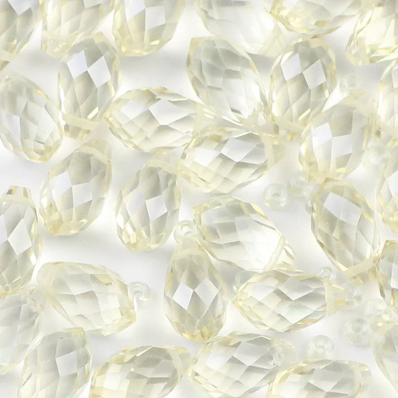 YHBZRET Waterdrop Pendant Austrian crystal beads 8*13mm 30pcs Teardrop glass loose bead for jewelry making bracelet Earrings DIY