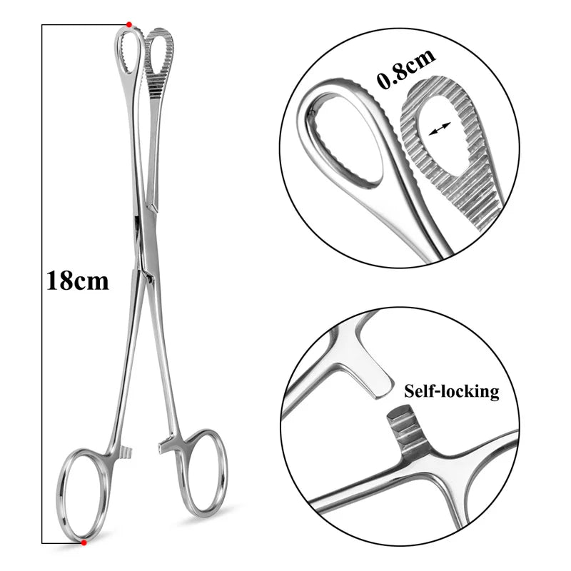 1pc Surgical Steel Tweezers for Catch Bar Grasp Clamp Plier Professional Clip Hold Pole Balls Forceps Body Piercing Jewelry Tool