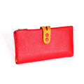 CICICUFF Fashion Wallet Women Genuine Leather Long Clutch Ladies Purse with Zipper Pocket Colorful Phone Wallet Female Billfold