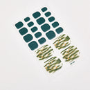 Sanuxc Toe Nail Sticker Self Adhesive Nail Polish Sticker Plain Stickers Nail Decoration Minimalist Nail Wraps Full Cover