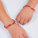 2pcs/set ONE FOR YOU ONE FOR ME Together Forever Love Infinity 8 Charm Bracelet Red String Couple Bracelets Lovers Wish Jewelry