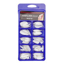 Fake Nails 100PCS Claw Shape Full Cover Wearable DisassemblyGlossy Pure White Red Orange Natural False Nails Tips