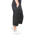 Summer Men's Casual Cotton Cargo Shorts Overalls Long Length Multi Pocket Hot breeches Military Pants Male Cropped Pants
