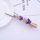 Flower Rhinestone Women Hair Accessories  Beautiful Floral Hair Clip Girls Hair Pins Sweet Wedding Headwear Crystal Barrette