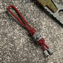 Retro Viking Pirate Skull Keychains Men Keyring Women Amulet Lanyard Bag Knife Rope Antique Pendant Accessories Handmade Jewelry