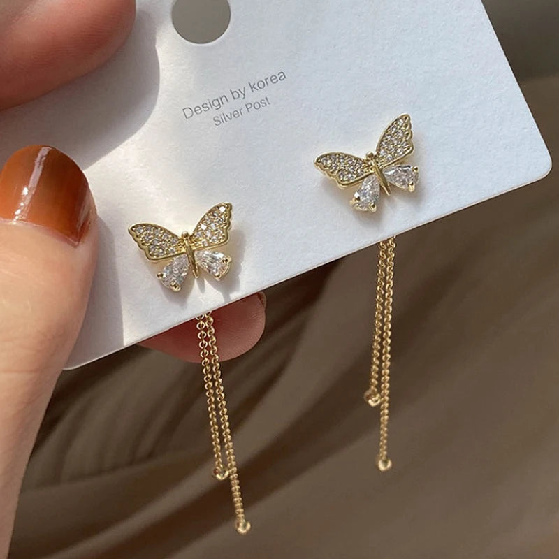 Pendientes de botón con forma de abeja de estilo coreano para mujer, exquisitos pendientes pequeños y elegantes, joyería para bodas, fiestas y cumpleaños.