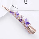Flower Rhinestone Women Hair Accessories  Beautiful Floral Hair Clip Girls Hair Pins Sweet Wedding Headwear Crystal Barrette