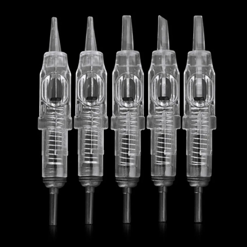 Tattoo Needles 1RL 100piece  Cartridge Needles  Disposable Sterilized Tattoo Permanent Makeup Needles Tips for Eyebrow lip 0.3mm
