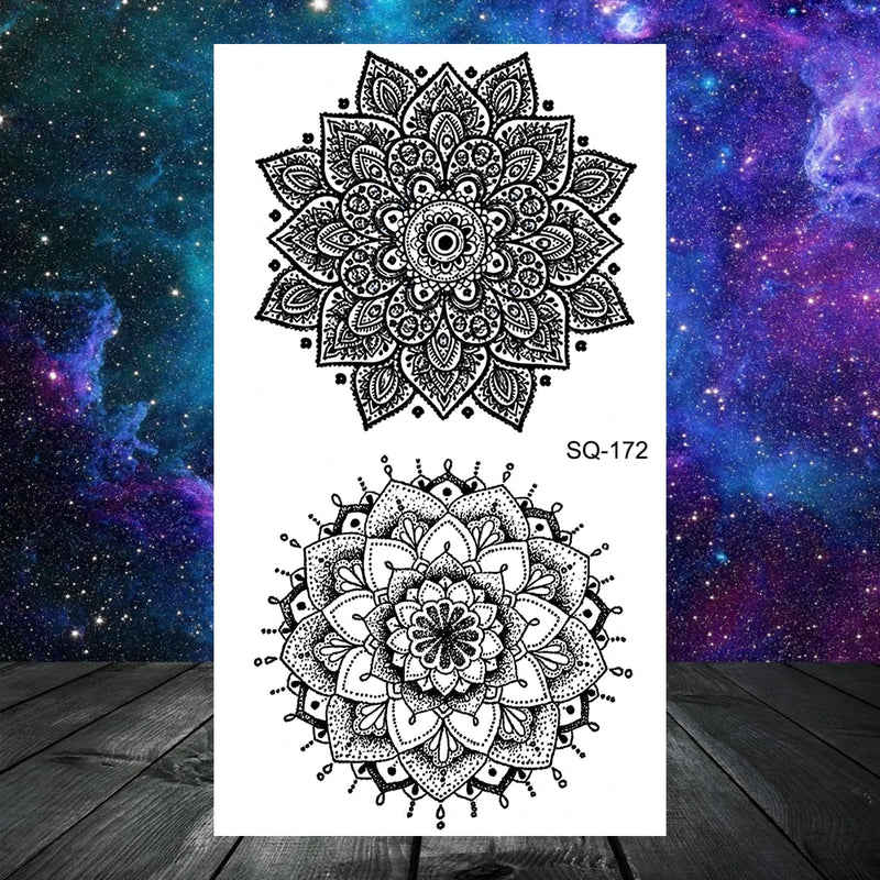 وشم مؤقت واقعي على شكل أشواك وتنين وذئب للرجال البالغين والأطفال وشم مزيف على شكل جمجمة نمر وأسد ورقبة وذراع ويدين وشم صغير