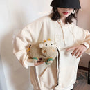 Cartoon Cow Print Crossbody Bag For Women Oxford Cloth Cute Kawaii Small Doll Shoulder Bags Designer Female Travel Bag sac femme