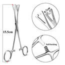 1pc Surgical Steel Tweezers for Catch Bar Grasp Clamp Plier Professional Clip Hold Pole Balls Forceps Body Piercing Jewelry Tool