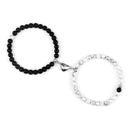 Fashion 2pcs/Set Magnet Couple Bracelets Natural Stone Beads Bracelets For Lovers Distance Valentine Bracelet Friendship Jewelry