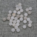 20Pcs Natural Stone Beads 8 MM Without Hole Round Semi-Precious For Potted Plants Fish Tank Decorations