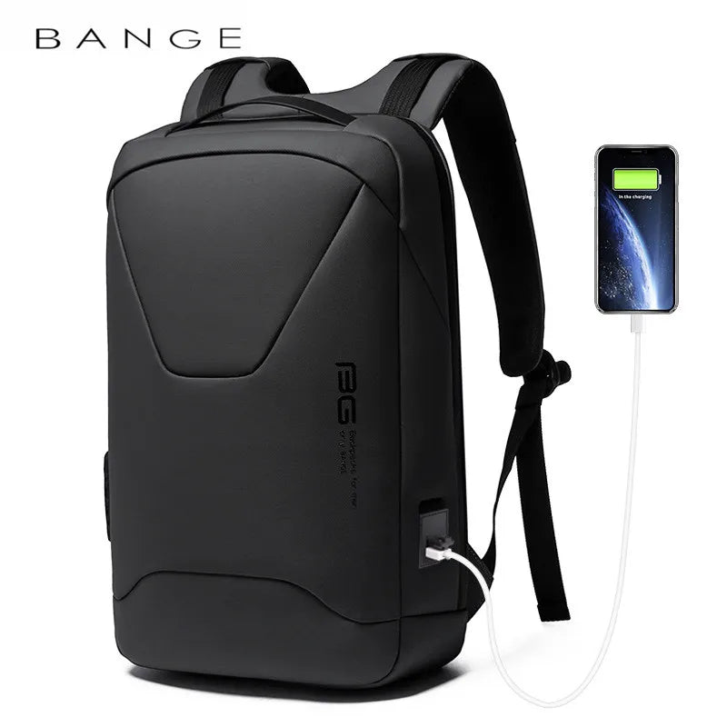 BANGE New Men Anti Theft Waterproof Laptop Backpack 15.6 Inch Daily Work Business Backpack School back pack mochila for Male