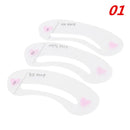 KSHBO 3/24Styles Grooming Eyebrow Stencil Kit Eye Makeup Stencils DIY Beauty Eyebrow Template Stencil For Women Beauty Tools