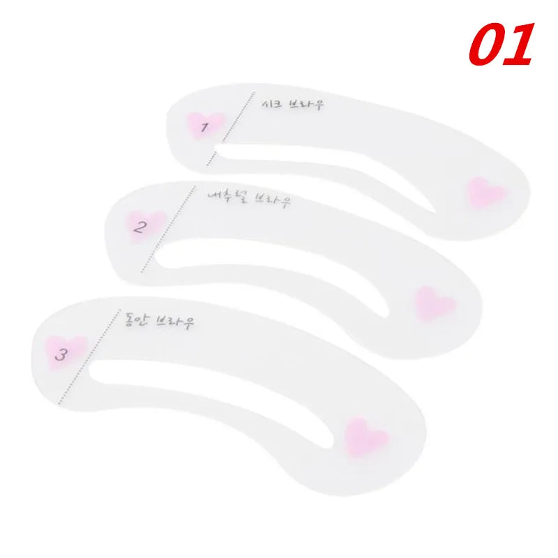 KSHBO 3/24Styles Grooming Eyebrow Stencil Kit Eye Makeup Stencils DIY Beauty Eyebrow Template Stencil For Women Beauty Tools