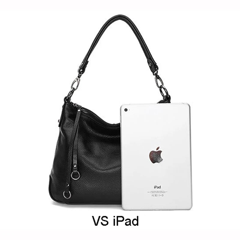 Hobo Bag, Female Leather Messenger Bag, 100% Real Cow Skin, Women's Genuine Leather Shoulder Bag,  Cross body  Bag, A471