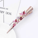 Flower Rhinestone Women Hair Accessories  Beautiful Floral Hair Clip Girls Hair Pins Sweet Wedding Headwear Crystal Barrette