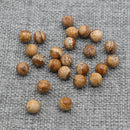20Pcs Natural Stone Beads 8 MM Without Hole Round Semi-Precious For Potted Plants Fish Tank Decorations