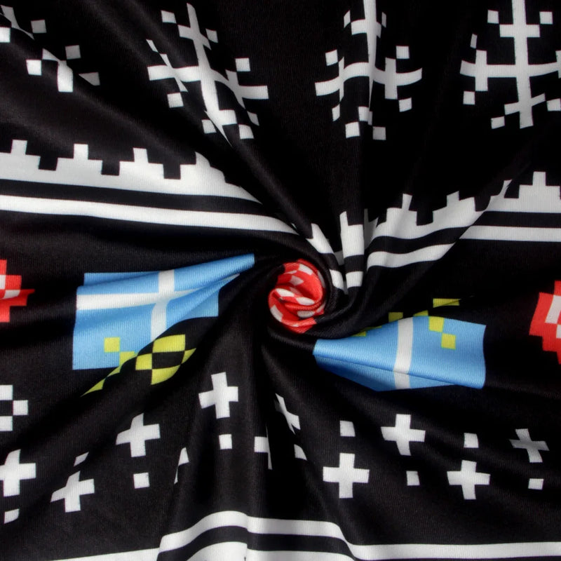 Christmas Mini Dresses For Women Fashion Christmas Trees Print Long Sleeve Loose Dress 2022 New Year Autumn Ladies Party Dress