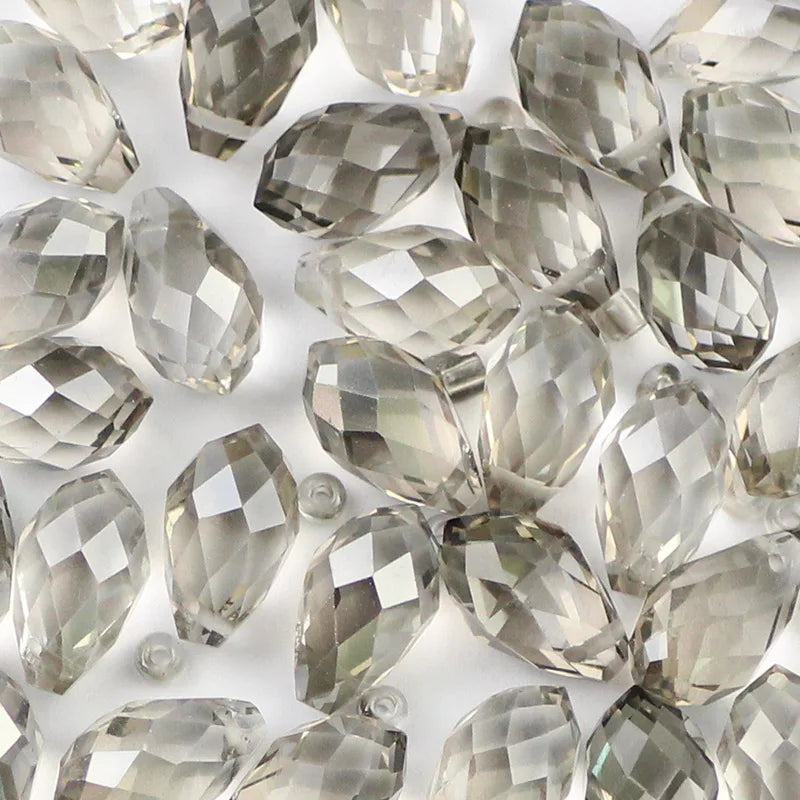 YHBZRET Waterdrop Pendant Austrian crystal beads 8*13mm 30pcs Teardrop glass loose bead for jewelry making bracelet Earrings DIY