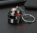 PUBG Fashion Eat Chicken Keychain Battlegrounds Backpack Battle Frying Pan Helmet 98k Key Ring Woman Man Jewwlry Wholesale