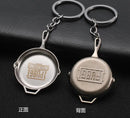 PUBG Fashion Eat Chicken Keychain Battlegrounds Backpack Battle Frying Pan Helmet 98k Key Ring Woman Man Jewwlry Wholesale