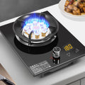 Household Gas Stove Hob Gas Burner Built-in Gas Cooker Desktop Gas Cooktop Timed Liquefied Gas Stove Cooktop estufa de gas