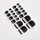 Sanuxc Toe Nail Sticker Self Adhesive Nail Polish Sticker Plain Stickers Nail Decoration Minimalist Nail Wraps Full Cover