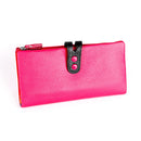 CICICUFF Fashion Wallet Women Genuine Leather Long Clutch Ladies Purse with Zipper Pocket Colorful Phone Wallet Female Billfold