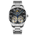 AILANG Original Design men's Double Flywheel Automatic Mechanical Watch Fashion Leisure Business Luxury Clock