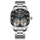 AILANG Original Design men's Double Flywheel Automatic Mechanical Watch Fashion Leisure Business Luxury Clock