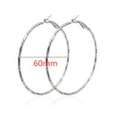 4-8CM Exaggerated Big Smooth Circle Hoop Earrings  for Women Aros Simple Round Loop Ear Wedding Jewelry Brincos Cool Gift