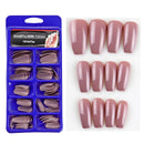 Fake Nails 100PCS Claw Shape Full Cover Wearable DisassemblyGlossy Pure White Red Orange Natural False Nails Tips