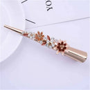 Flower Rhinestone Women Hair Accessories  Beautiful Floral Hair Clip Girls Hair Pins Sweet Wedding Headwear Crystal Barrette