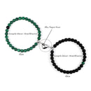 Fashion 2pcs/Set Magnet Couple Bracelets Natural Stone Beads Bracelets For Lovers Distance Valentine Bracelet Friendship Jewelry