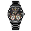 AILANG Original Design men's Double Flywheel Automatic Mechanical Watch Fashion Leisure Business Luxury Clock