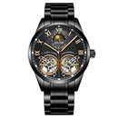 AILANG Original Design men's Double Flywheel Automatic Mechanical Watch Fashion Leisure Business Luxury Clock
