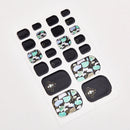 Sanuxc Toe Nail Sticker Self Adhesive Nail Polish Sticker Plain Stickers Nail Decoration Minimalist Nail Wraps Full Cover