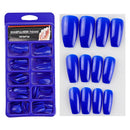 Fake Nails 100PCS Claw Shape Full Cover Wearable DisassemblyGlossy Pure White Red Orange Natural False Nails Tips