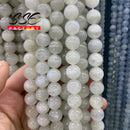A+ Natural Moonstone Beads Smooth Round Loose Spacer Beads For Jewelry Making DIY Beads Bracelets Necklace 6/8/10mm 15" Strand