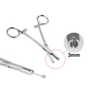 1pc Surgical Steel Tweezers for Catch Bar Grasp Clamp Plier Professional Clip Hold Pole Balls Forceps Body Piercing Jewelry Tool