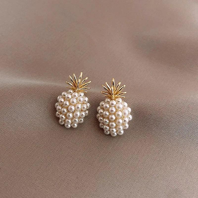 Pendientes de botón con forma de abeja de estilo coreano para mujer, exquisitos pendientes pequeños y elegantes, joyería para bodas, fiestas y cumpleaños.