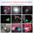 3Pcs Luminous + Reflective Keychain Bag Jewelry Pendant  Reflector Accessories Glow In The Dark Keyrings Women kids Gift