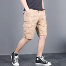 2024 Men's Cargo Shorts Summer Tactical Joggers Shorts Men Loose Work Casual Cotton Short Pants Man Clothing Plus Size 4XL